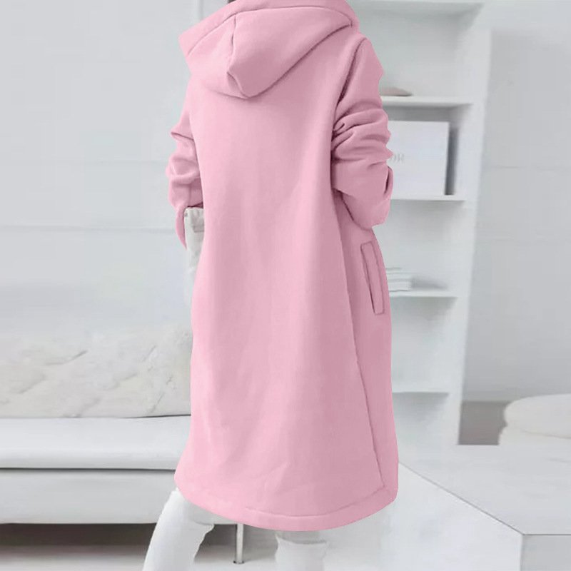 Plain Loose Hoodie Casual Jacket