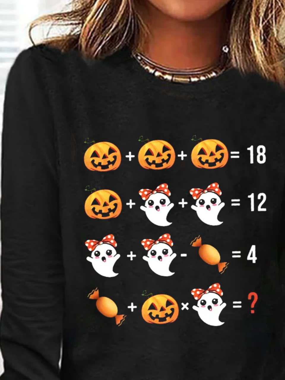 Halloween Pumpkin Printed Casual Women's T-shirt