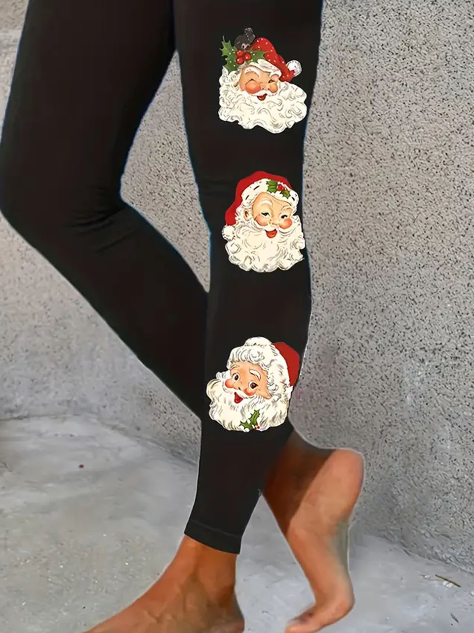 Santa Claus printed leggings