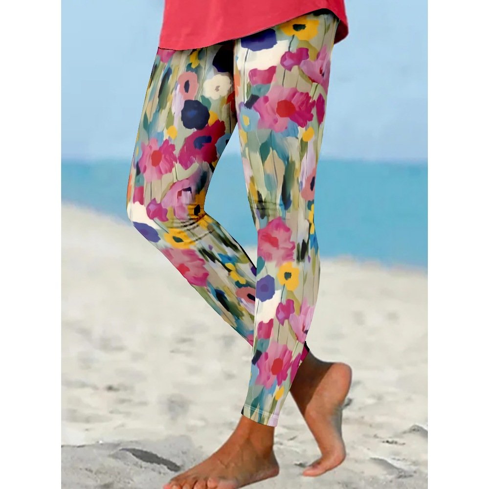 Casual Floral Leggings