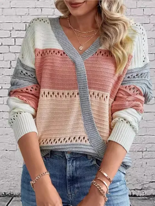 Color Block Casual Sweater