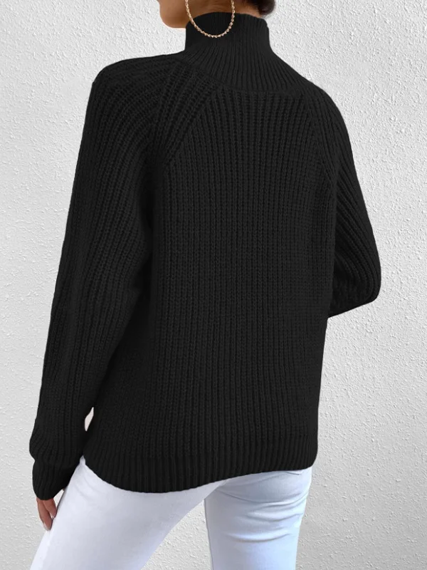 Turtleneck Casual Loose Yarn/Wool Yarn Sweater