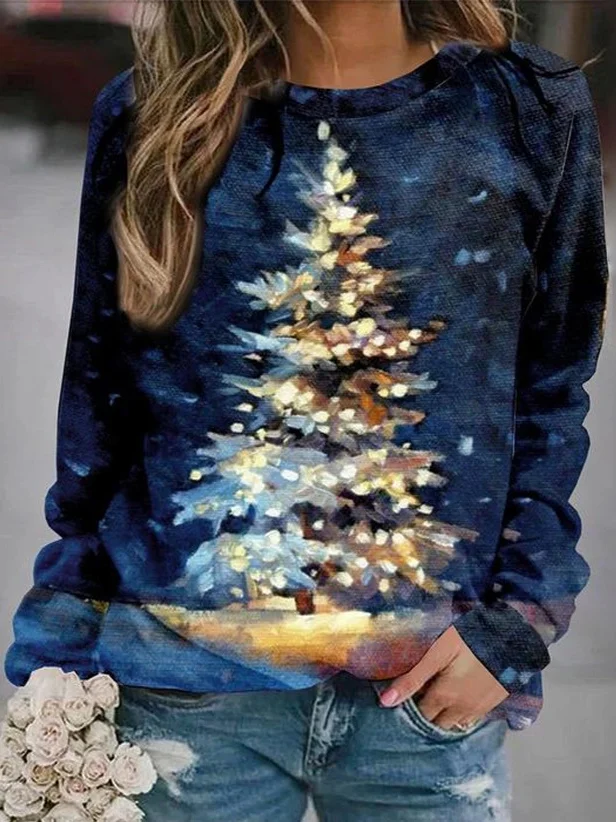 Christmas Casual Loose Sweatshirt