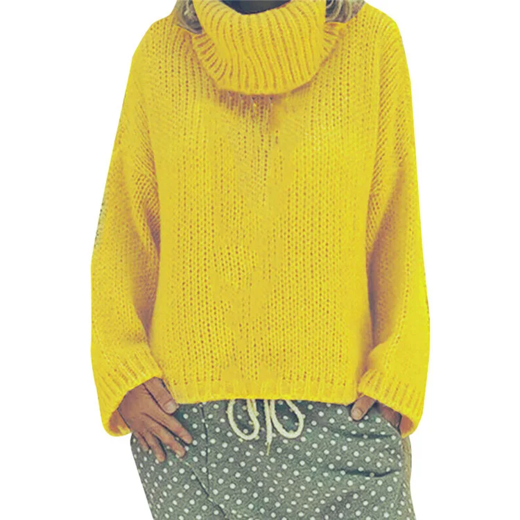 Yarn/Wool Yarn Plain Casual Sweater