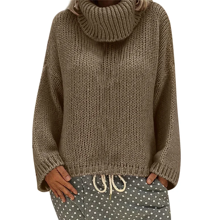 Yarn/Wool Yarn Plain Casual Sweater