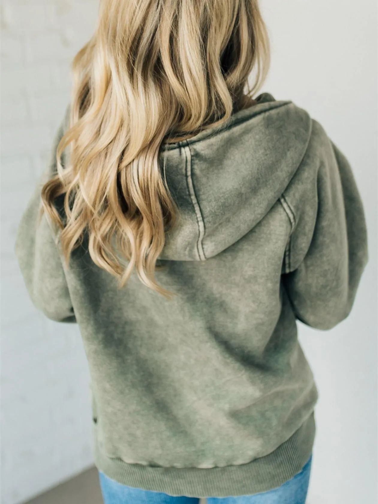 Loose Hoodie Casual Plain Hoodie