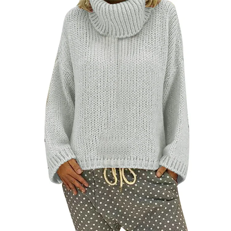 Yarn/Wool Yarn Plain Casual Sweater