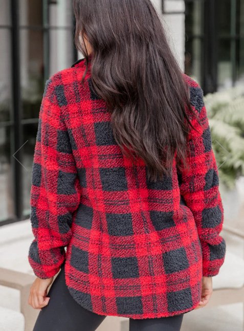 Plaid Casual Others Sweatshirt