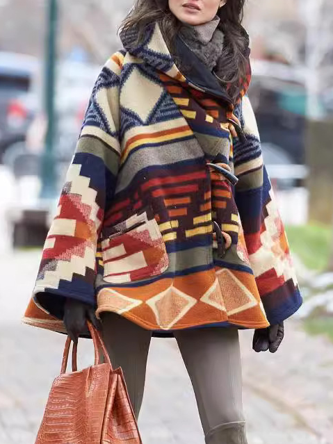 Casual Hoodie Ethnic Jacket