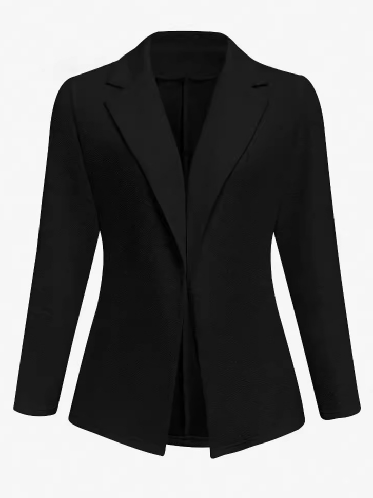 Plain Regular Fit Buckle Urban Blazer