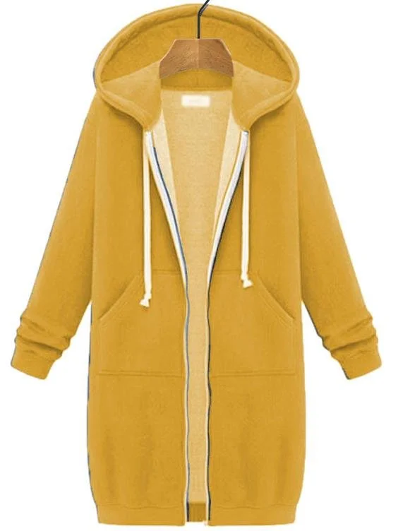 Cotton Casual Hoodie Coat