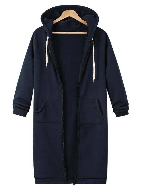 Cotton Casual Hoodie Coat