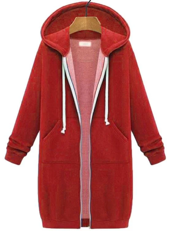 Cotton Casual Hoodie Coat