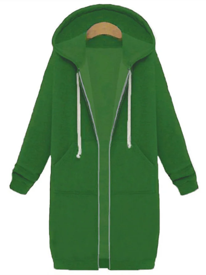 Cotton Casual Hoodie Coat