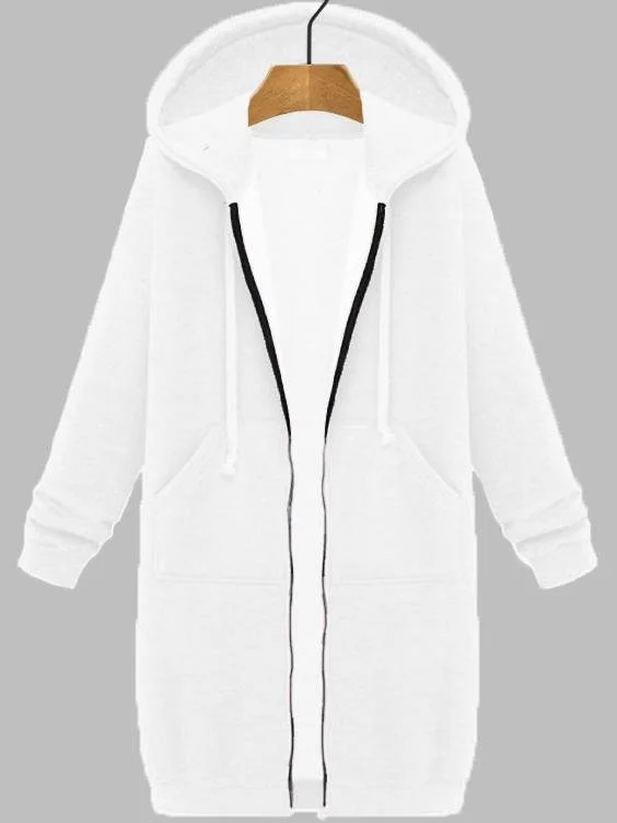 Cotton Casual Hoodie Coat