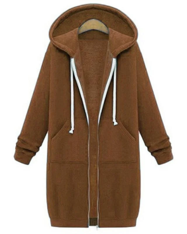 Cotton Casual Hoodie Coat