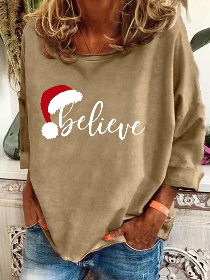 Believe Christmas Casual Sweatshirt