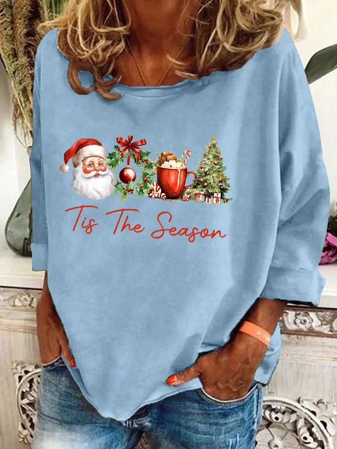 Christmas Tis the Season Cozy Casual Sweatshirt