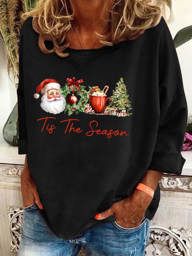 Christmas Tis the Season Cozy Casual Sweatshirt