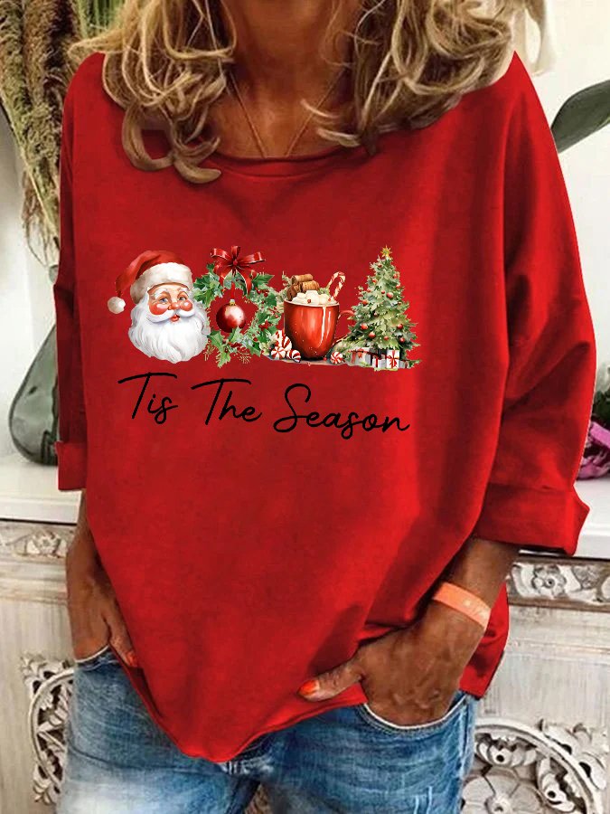 Christmas Tis the Season Cozy Casual Sweatshirt