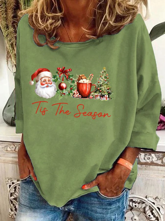 Christmas Tis the Season Cozy Casual Sweatshirt