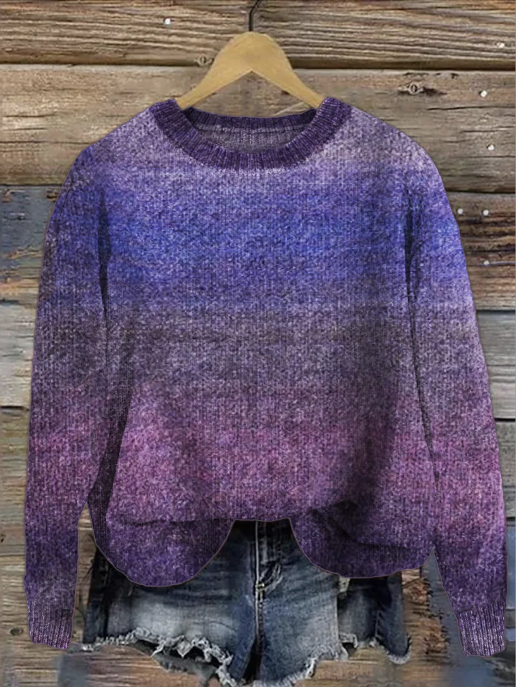 Crew Neck Casual Sweater