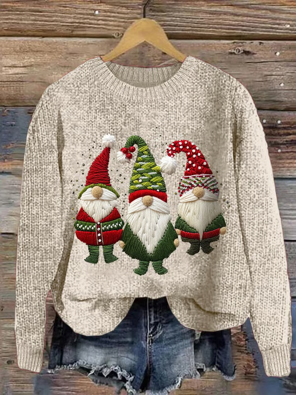 Women's Christmas Print Crew Neck Sweatshirt