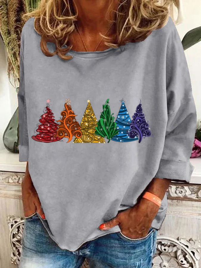 Christmas Tree Casual Sweatshirt