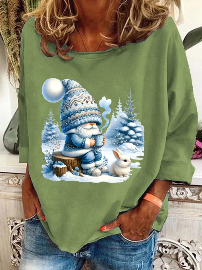 Winter Gnome Christmas Casual Sweatshirt