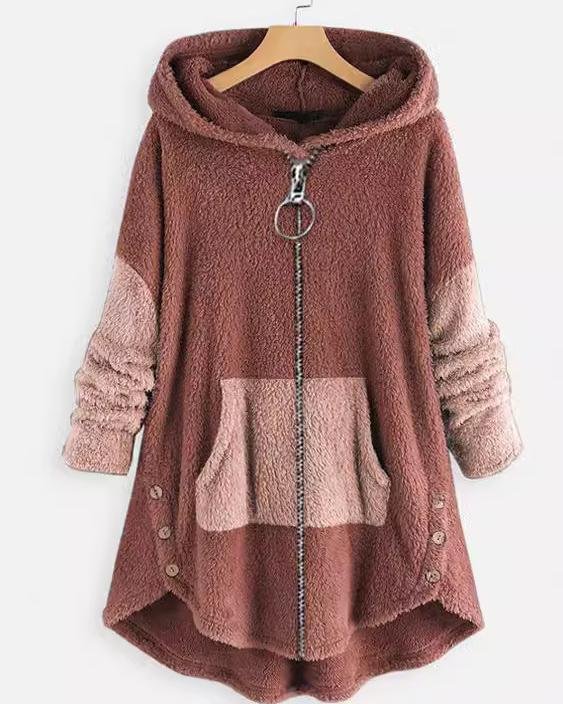 Loose Hoodie Casual Teddy Jacket