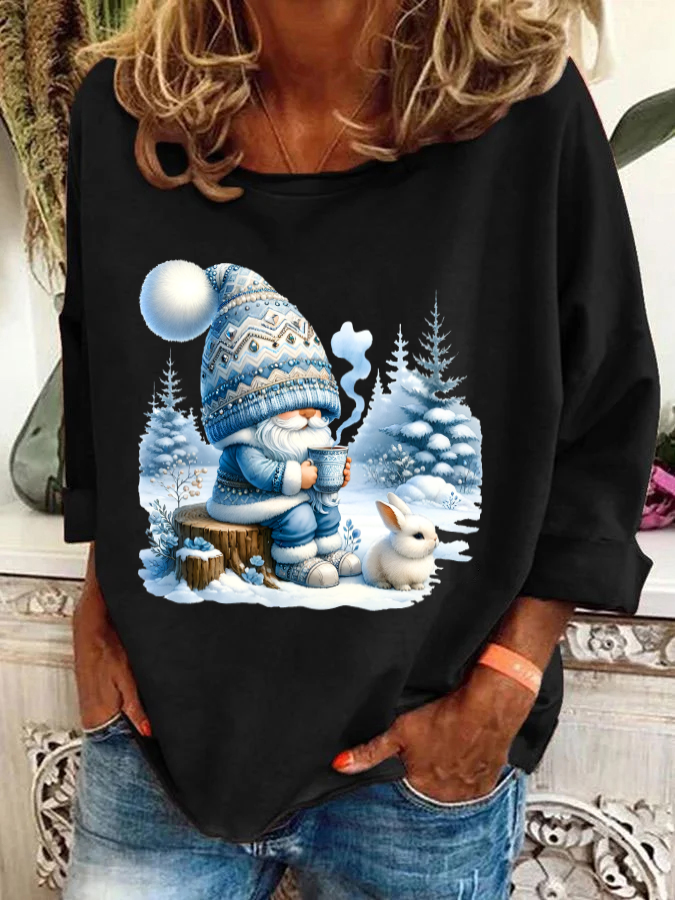 Winter Gnome Christmas Casual Sweatshirt