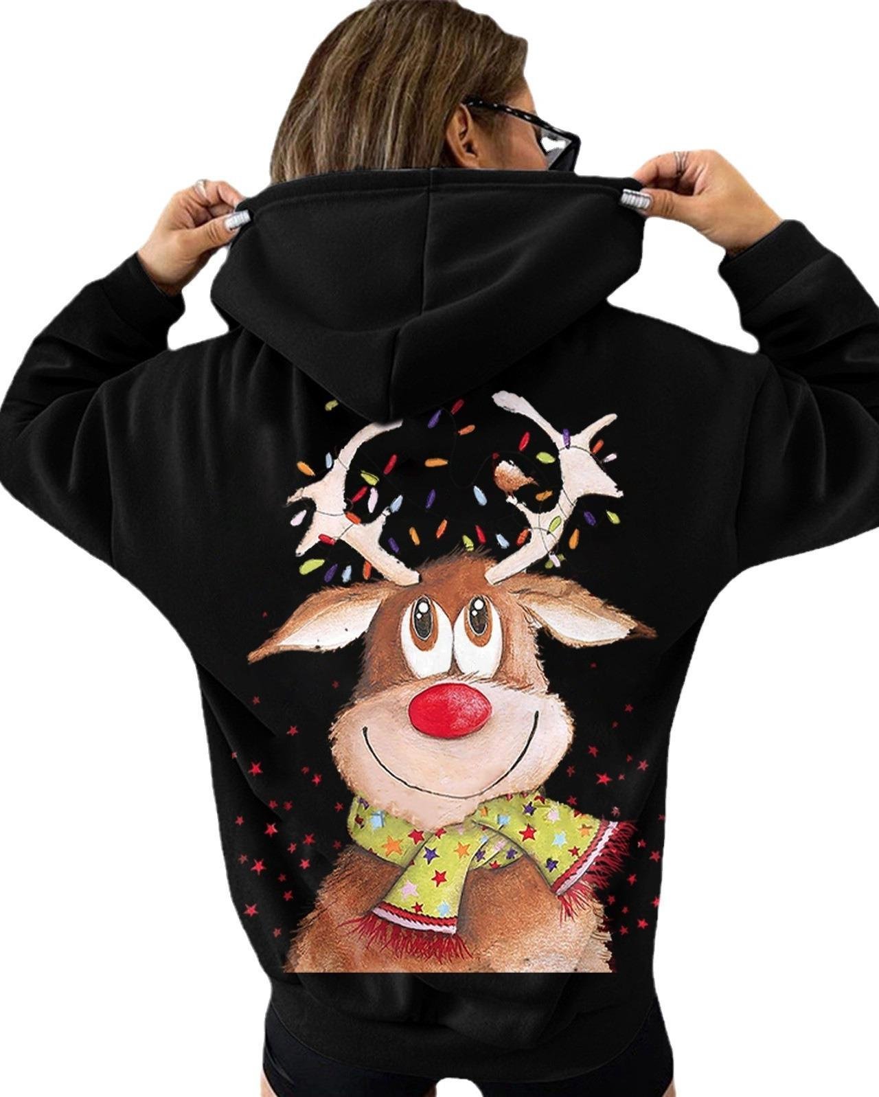 Christmas Loose Casual Hoodie