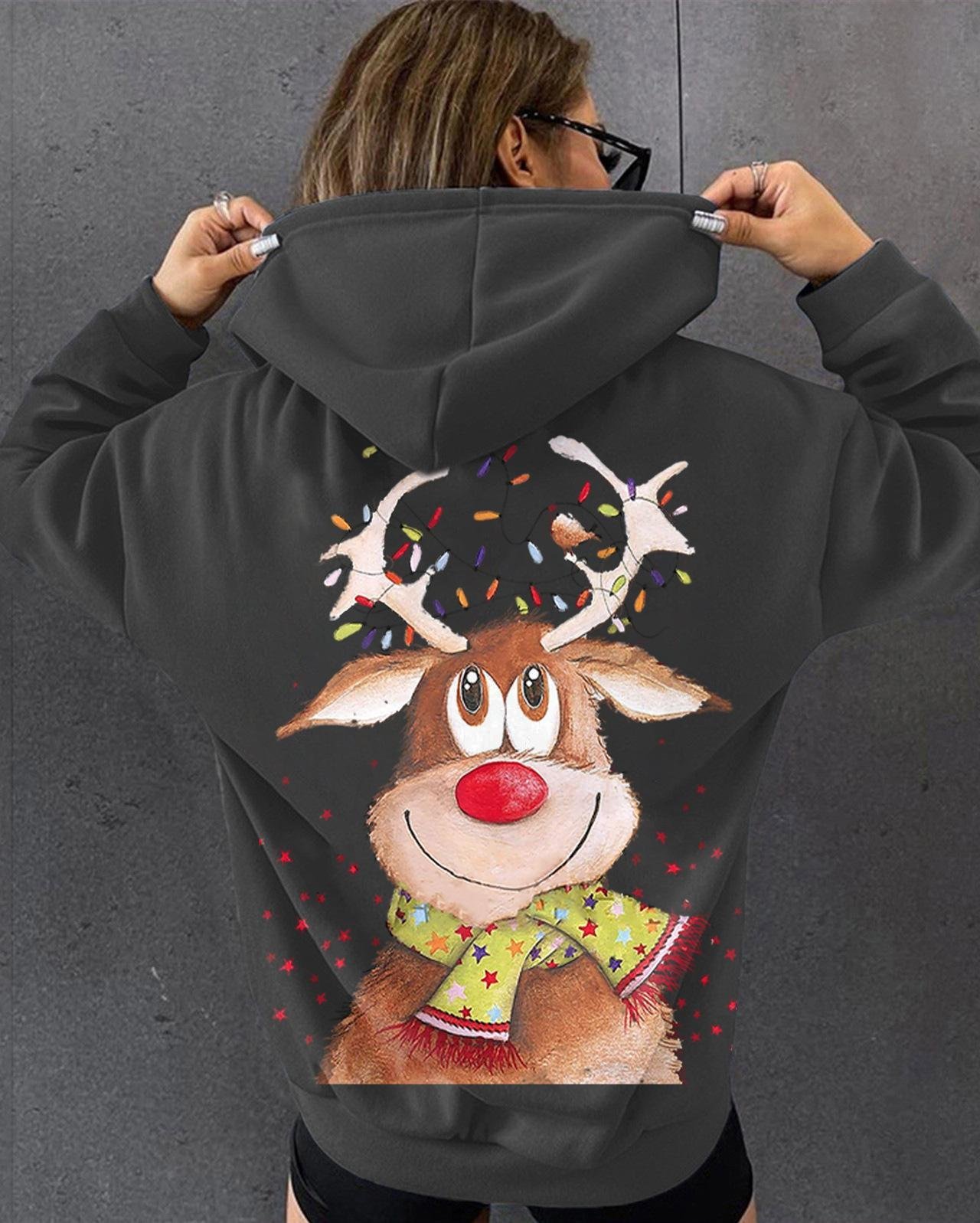 Christmas Loose Casual Hoodie