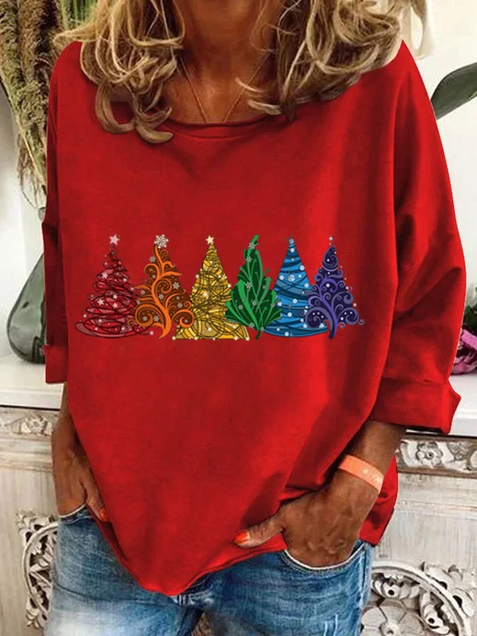 Christmas Tree Casual Sweatshirt