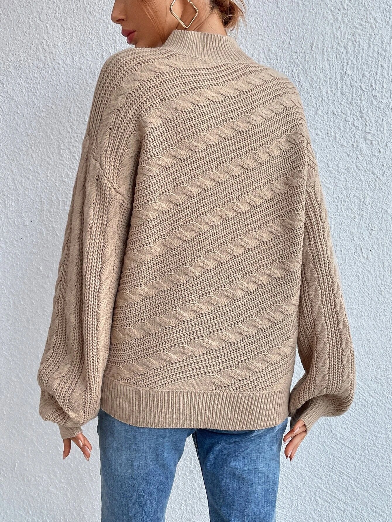 Casual Plain Loose Sweater