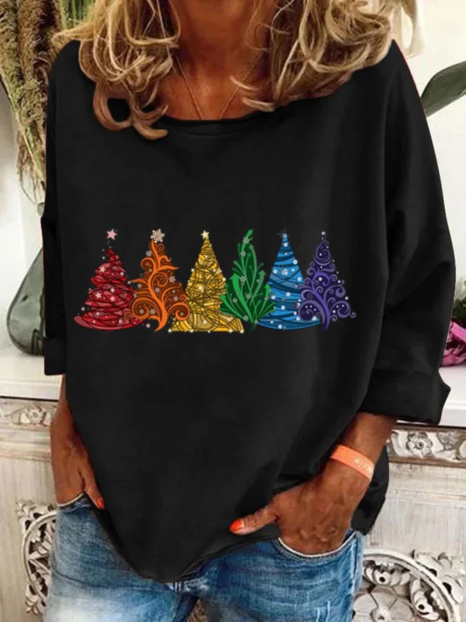 Christmas Tree Casual Sweatshirt