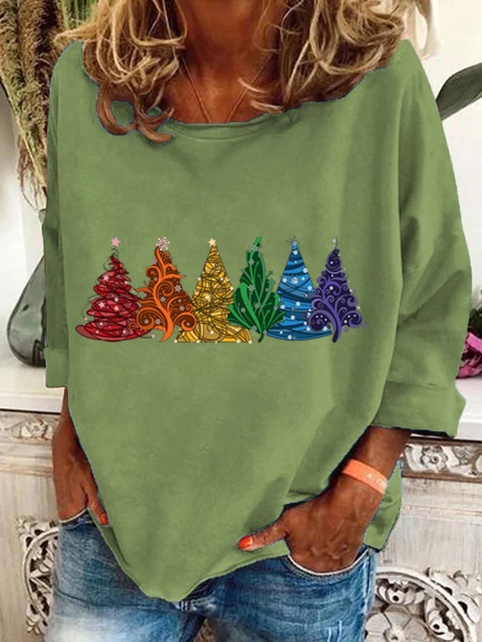 Christmas Tree Casual Sweatshirt