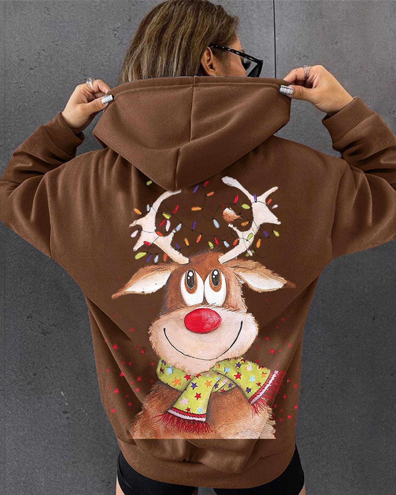 Christmas Loose Casual Hoodie