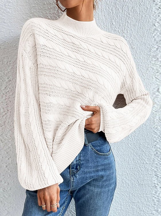 Casual Plain Loose Sweater