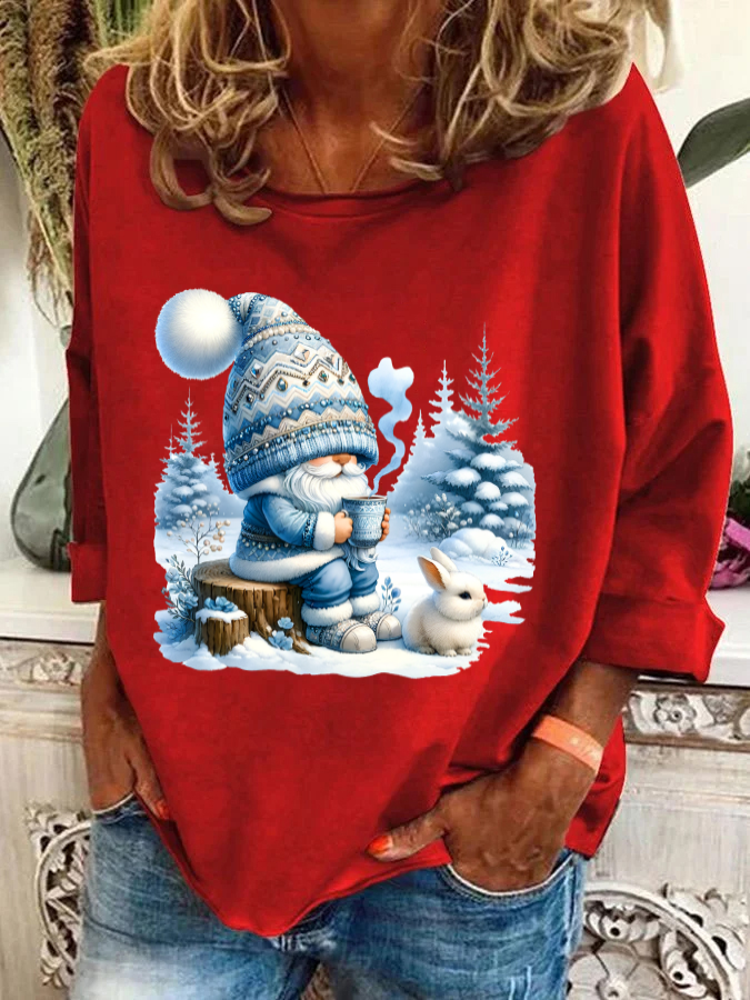 Winter Gnome Christmas Casual Sweatshirt