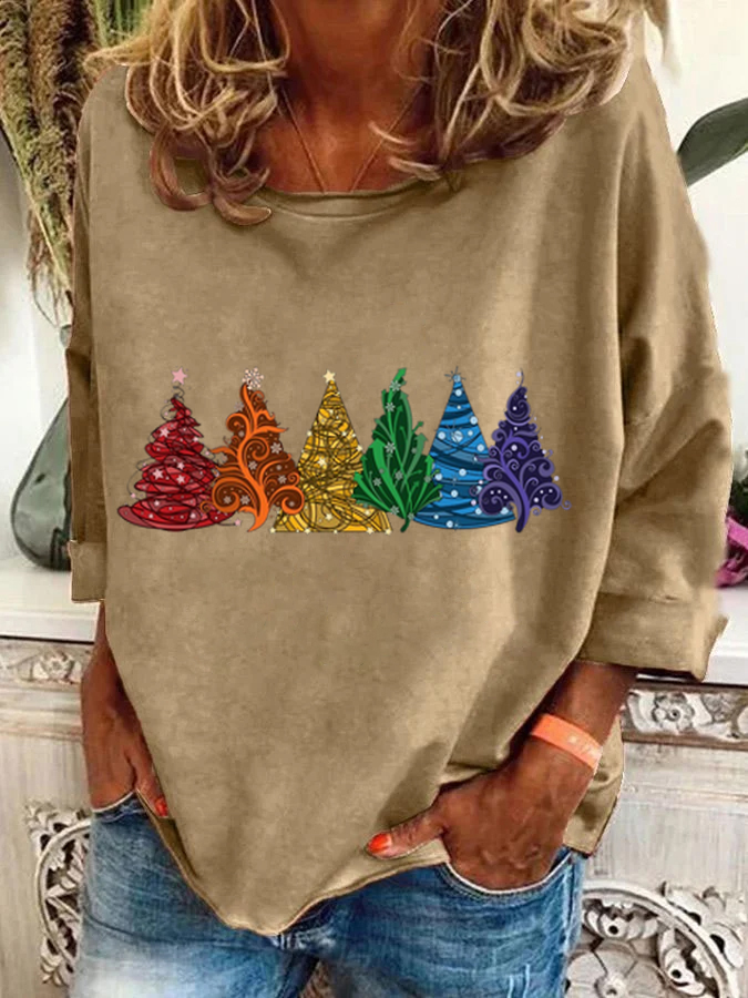 Christmas Tree Casual Sweatshirt