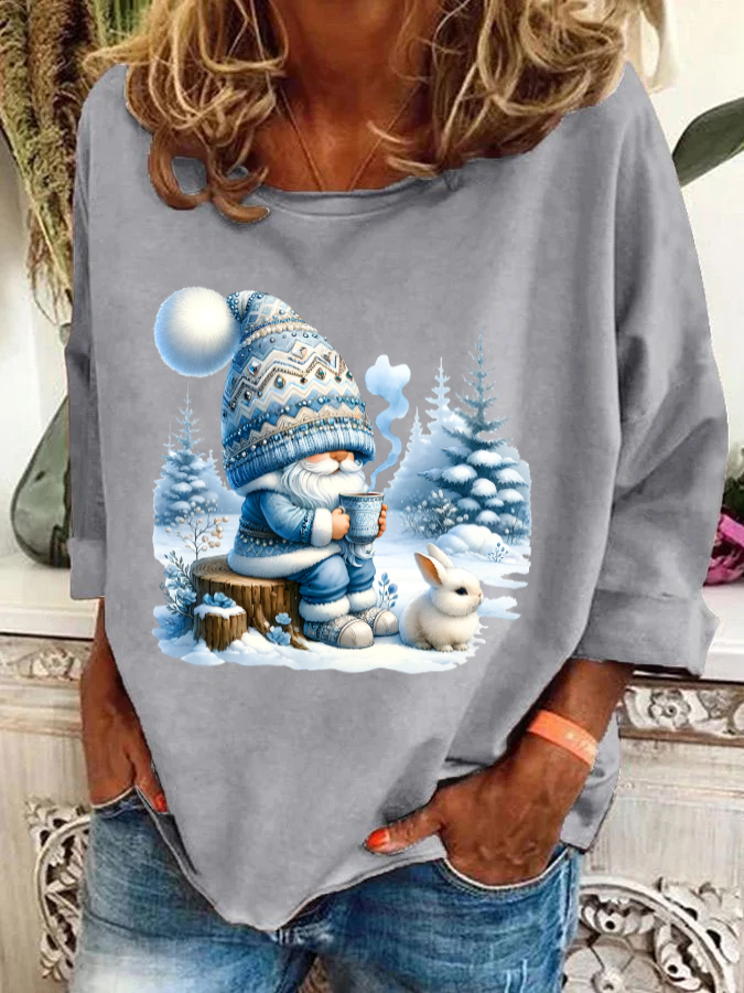 Winter Gnome Christmas Casual Sweatshirt