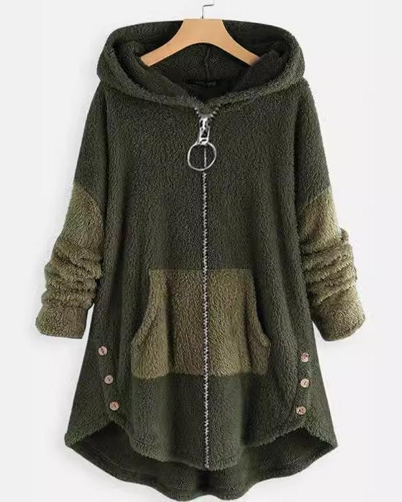 Loose Hoodie Casual Teddy Jacket