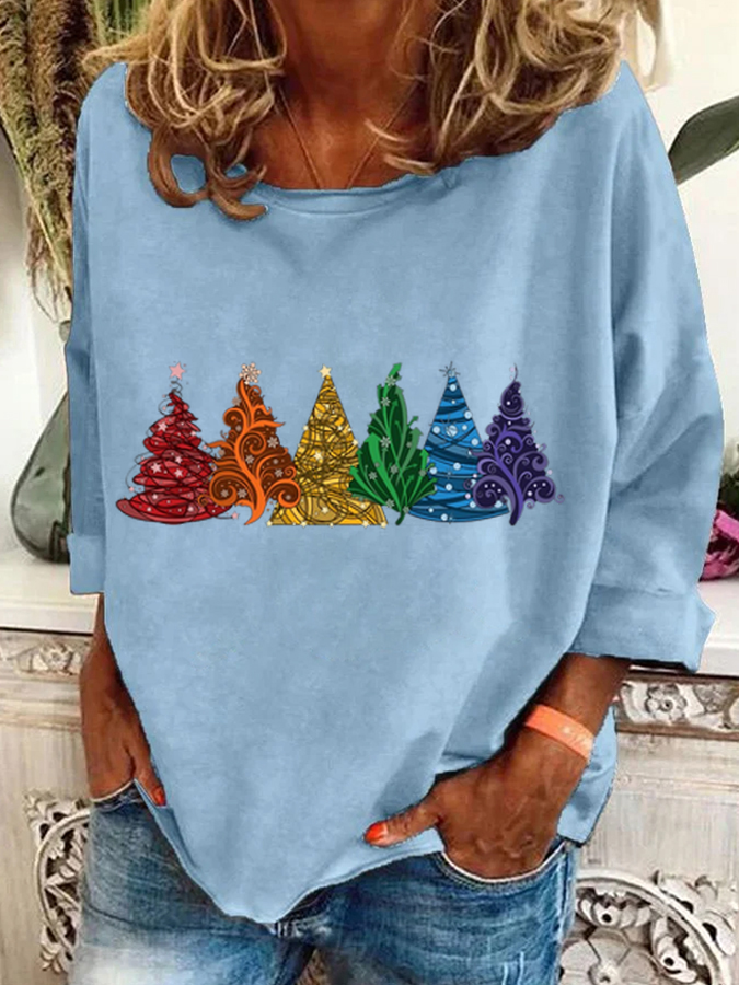 Christmas Tree Casual Sweatshirt