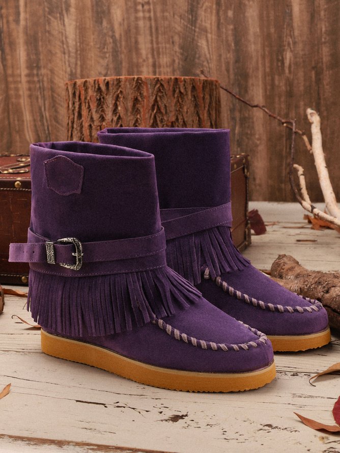 Winter Pu Cotton-Padded Boots