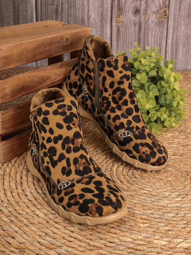 Casual Faux Fur Cotton-Padded Boots