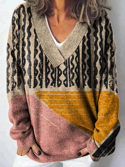 Yarn/Wool Yarn Casual Sweater