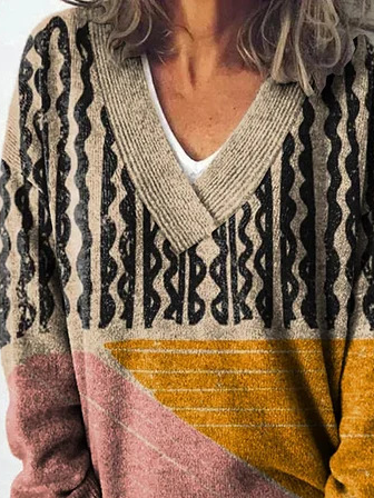 Yarn/Wool Yarn Casual Sweater