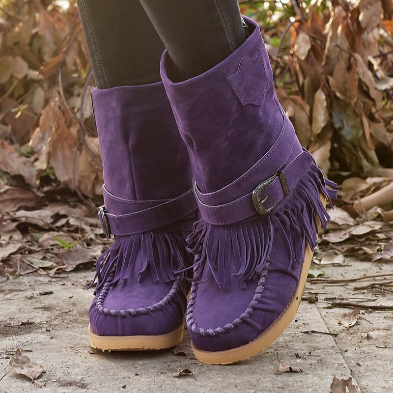 Winter Pu Cotton-Padded Boots