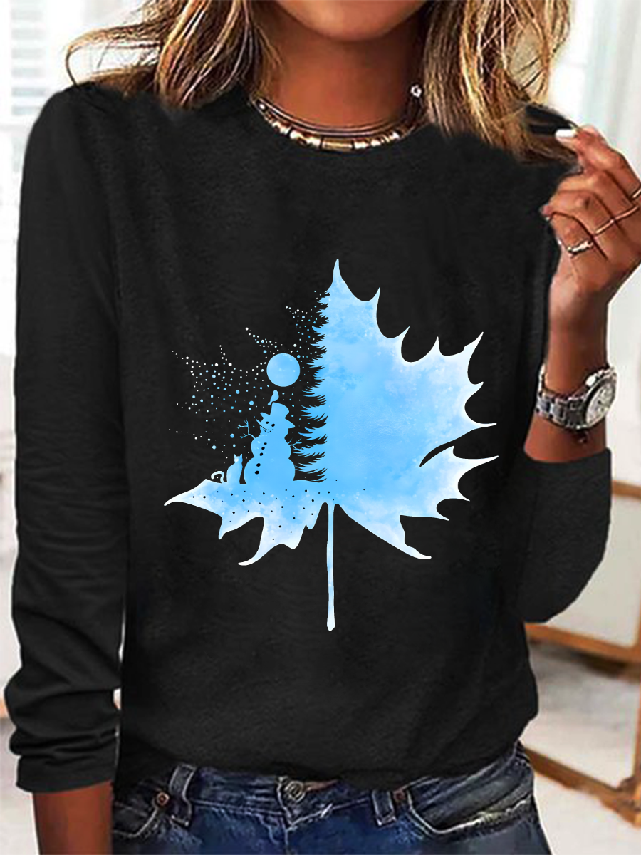 Winter Wonderland Casual Long Sleeve Shirt